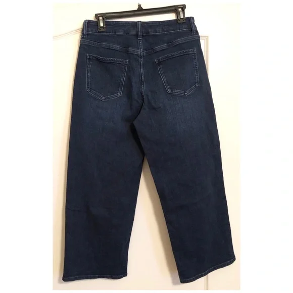 Quince Bella Stretch Patch Pocket Wide Leg Jeans Midnight Blue - Picture 3 of 6